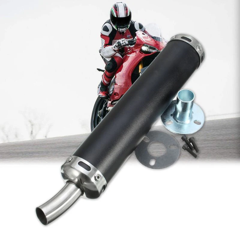 20mm inlet 280mm Universal Motorcycle Exhaust Muffler Pipe Silencer For ATV Street Scooter Motocross Escape Moto 50cc 125CC