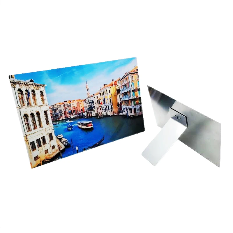 Qualisub 8*10inch Aluminum Photo Panels Sublimation photo frame Sublimation Photo Frames with Stands for Custom Printing