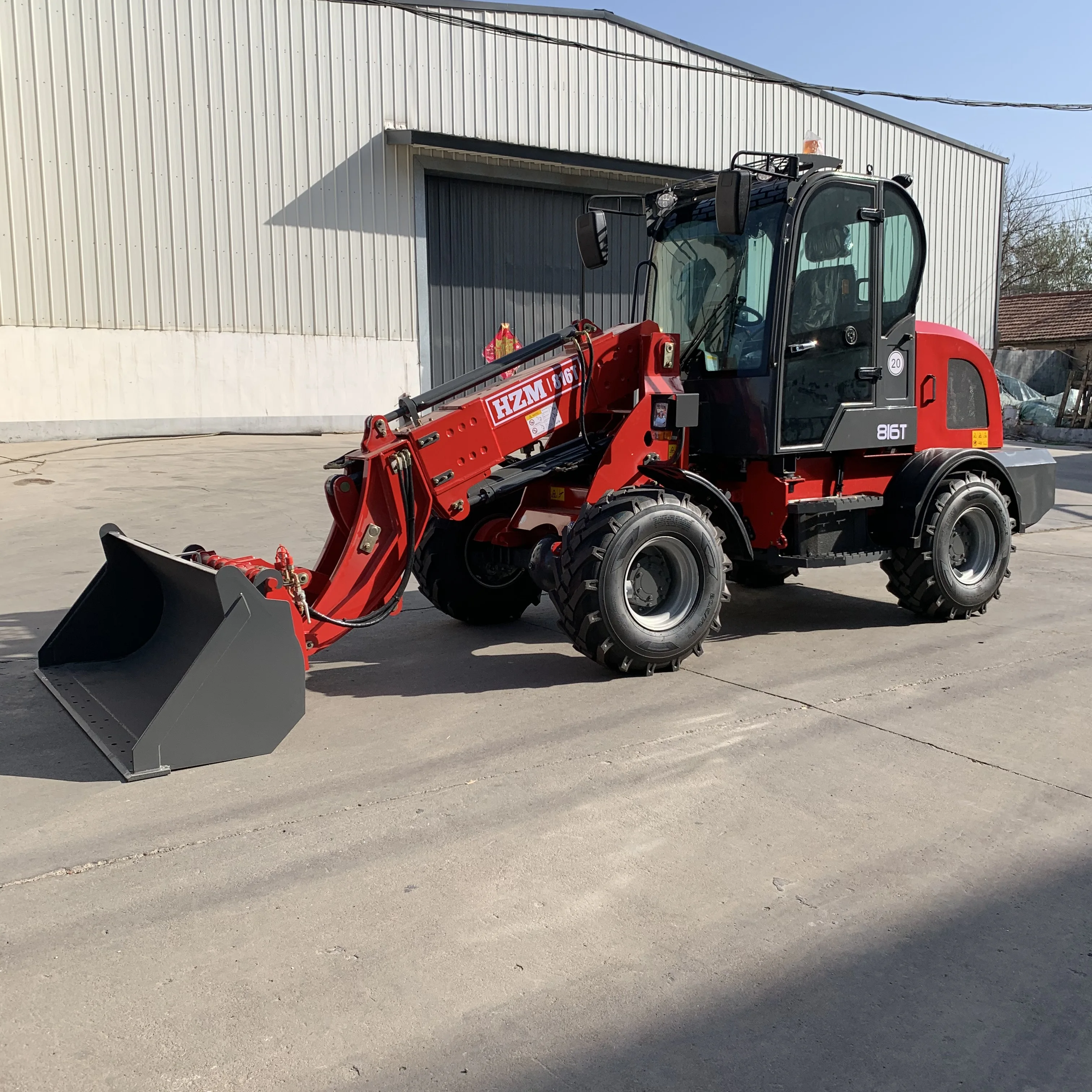 Chinese brand 1.6ton telehandler boom 816T telescopic articulated wheel loader tractor loader for sale