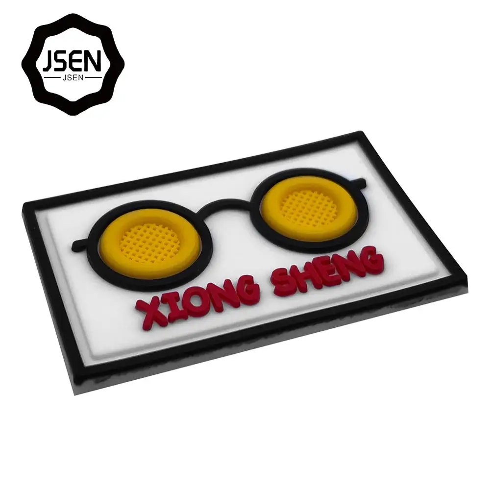 Pvc Rubber Label polyester Custom Clothes labels tags Iron On Label High Quality Pvc Patch