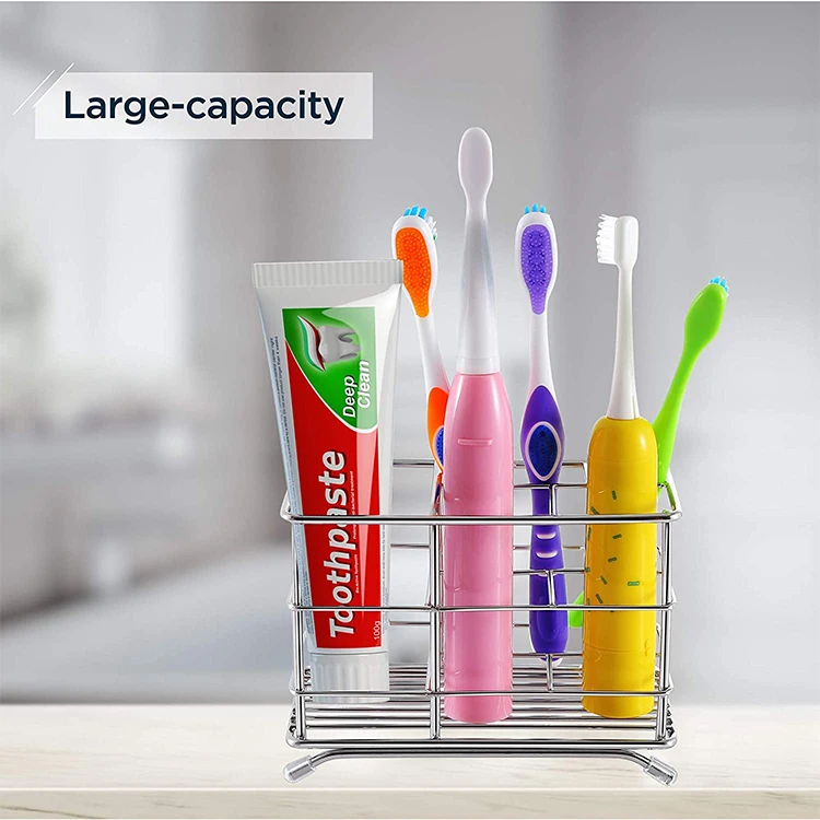 Bathroom Storage Rack Toothbrush Holder Stainless Steel Razor Shaver Holder Small Multifunctional Toothbrush Holder