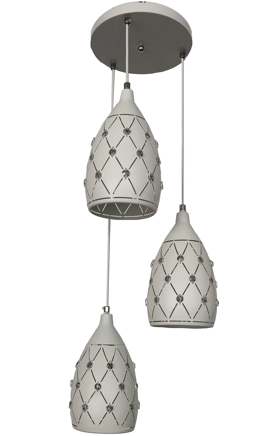 Africa style Modern Decorative modern Metal and crystal drop light/ pendent lamp/hanging lamp (1265-3P)