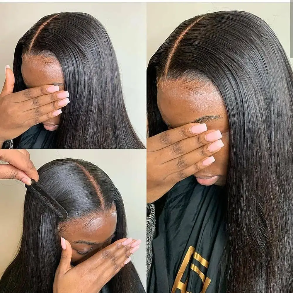Pre Plucked Super Fine  cuticle aligned preplucked transparent 13x4 13x6  super fine swiss lace frontal  With Baby Hair Human