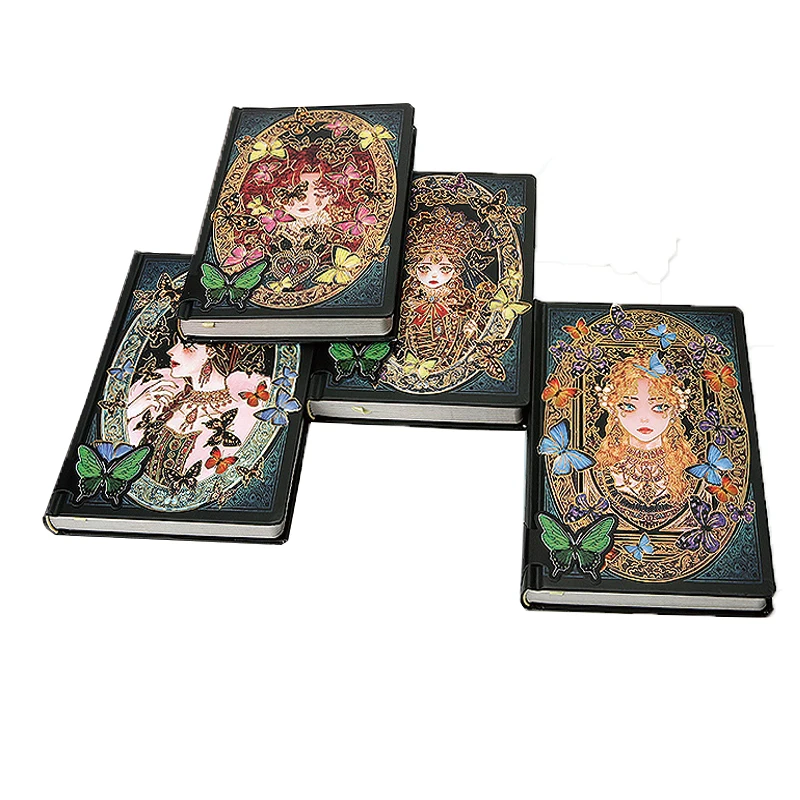 Premium Quality Printing Gold Stamp Durable Matte Hot Stamping Hardcover Writing Paper Notebooks Customizable