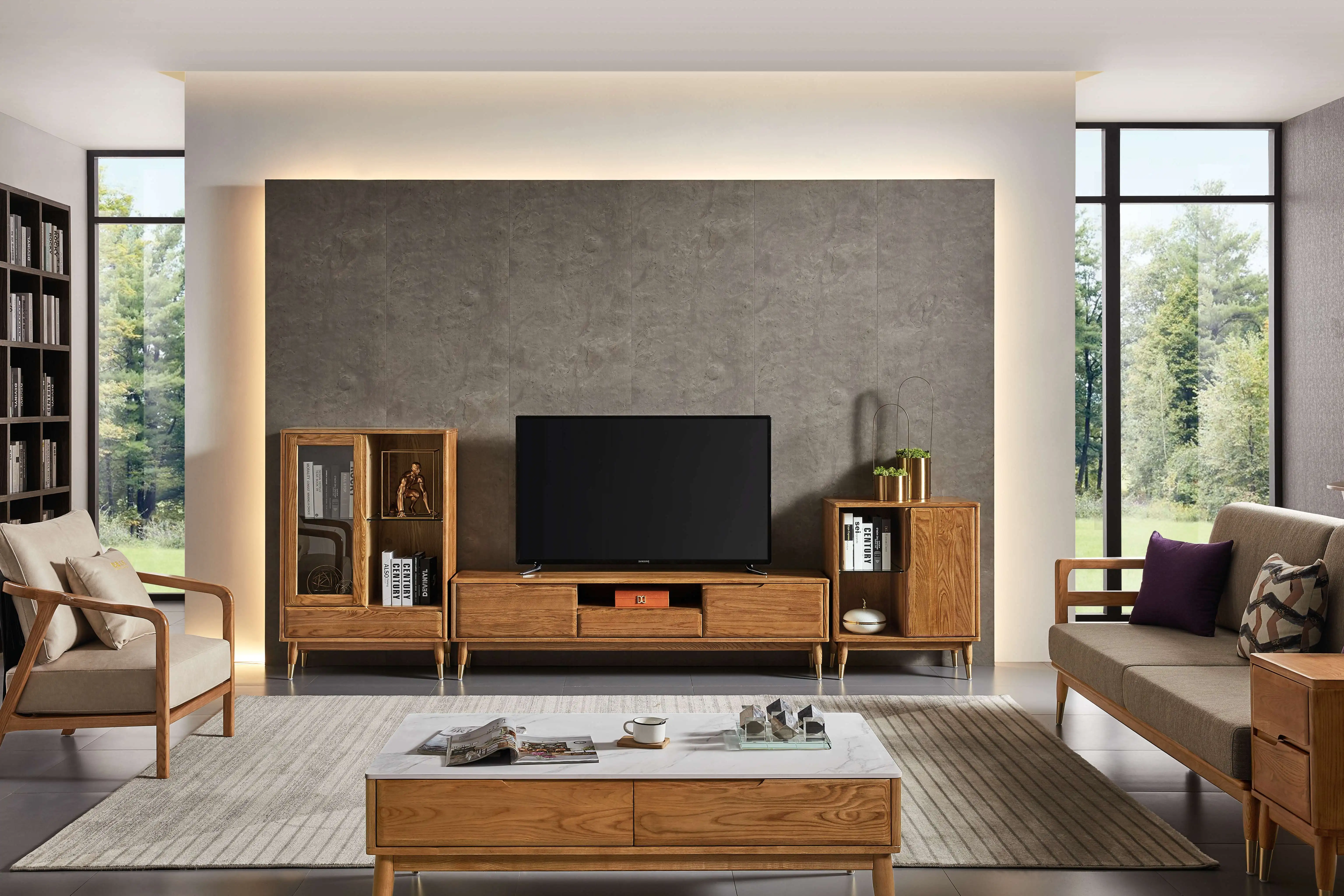 Customizable Wooden Drawer Cabinets Storage Wood Living Room Bedroom Modern Cabinet