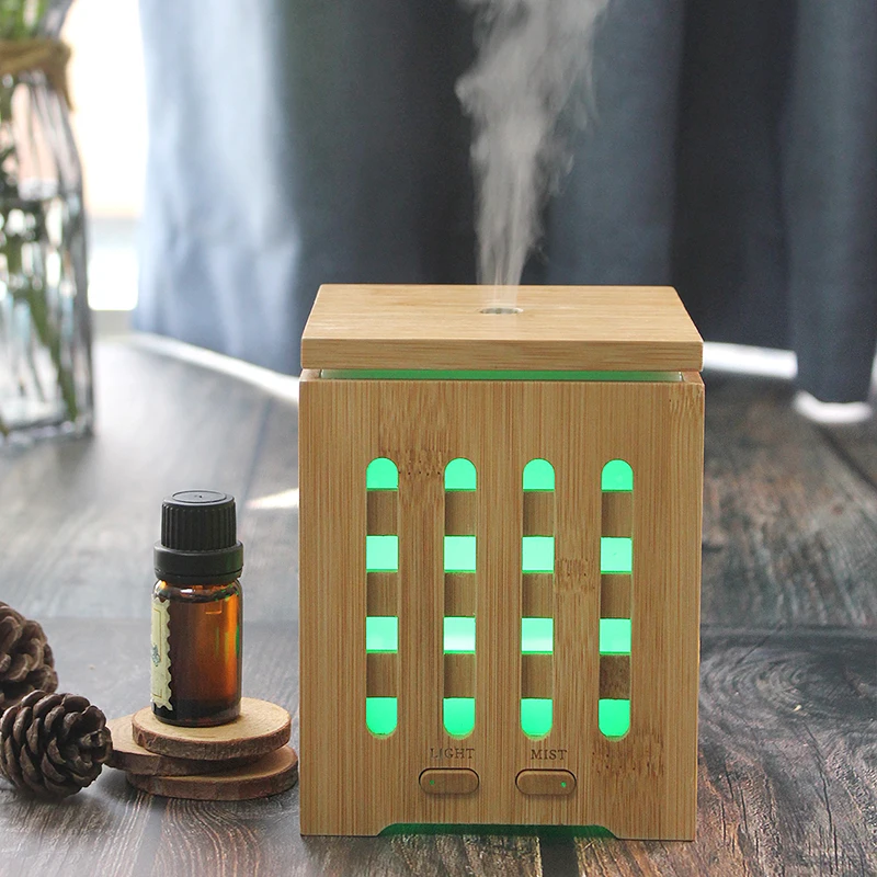 200ml Bamboo Fragrance Diffuser Humidifier Essential Oil Diffuser For Household Home Bedroom Air Mist Aromatherapy