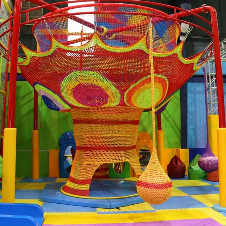 
Equipment Kids Exercise Crochet Rainbow Climbing Nets Indoor Playground Tree 