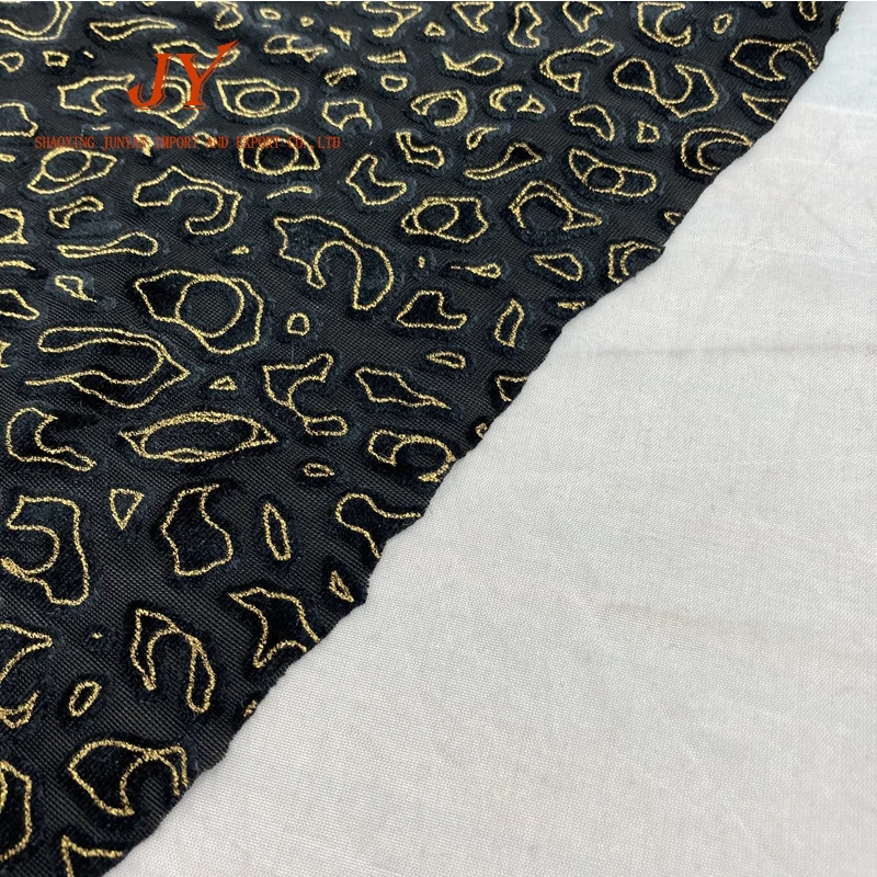 
A0565 New Design Soft shiny foil Velvet Dress Fabric Burnout Silk Velvet Fabric 