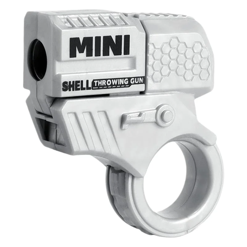 HY Toys cross-border explosive mini finger decompression ring rotary gun cool can throwing toy boy stalls wholesale
