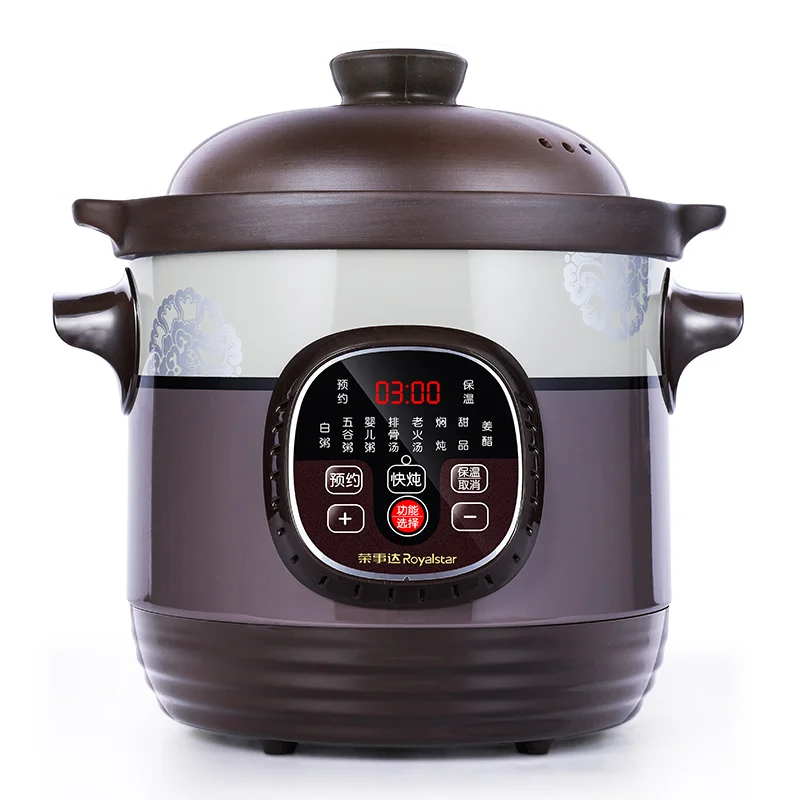 high quality healthy black ceramic multifunctional smart electric crock pot slow cookers