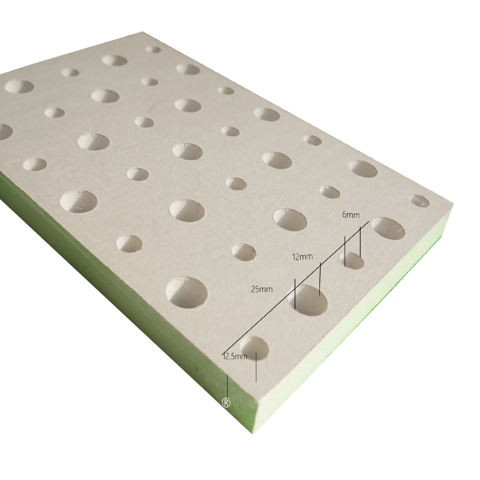 Factory high quality indoor seamless acoustical perforated gypsum ceiling panels sound plasterboards plasterboard