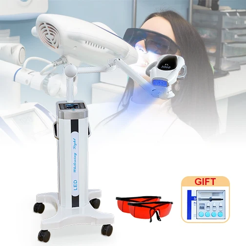 Стоматологическая клиника маленькая 40 Вт 80 лазер 60 Белая светодиодная лампа Осветительная машина для отбеливания зубов профессионального использования