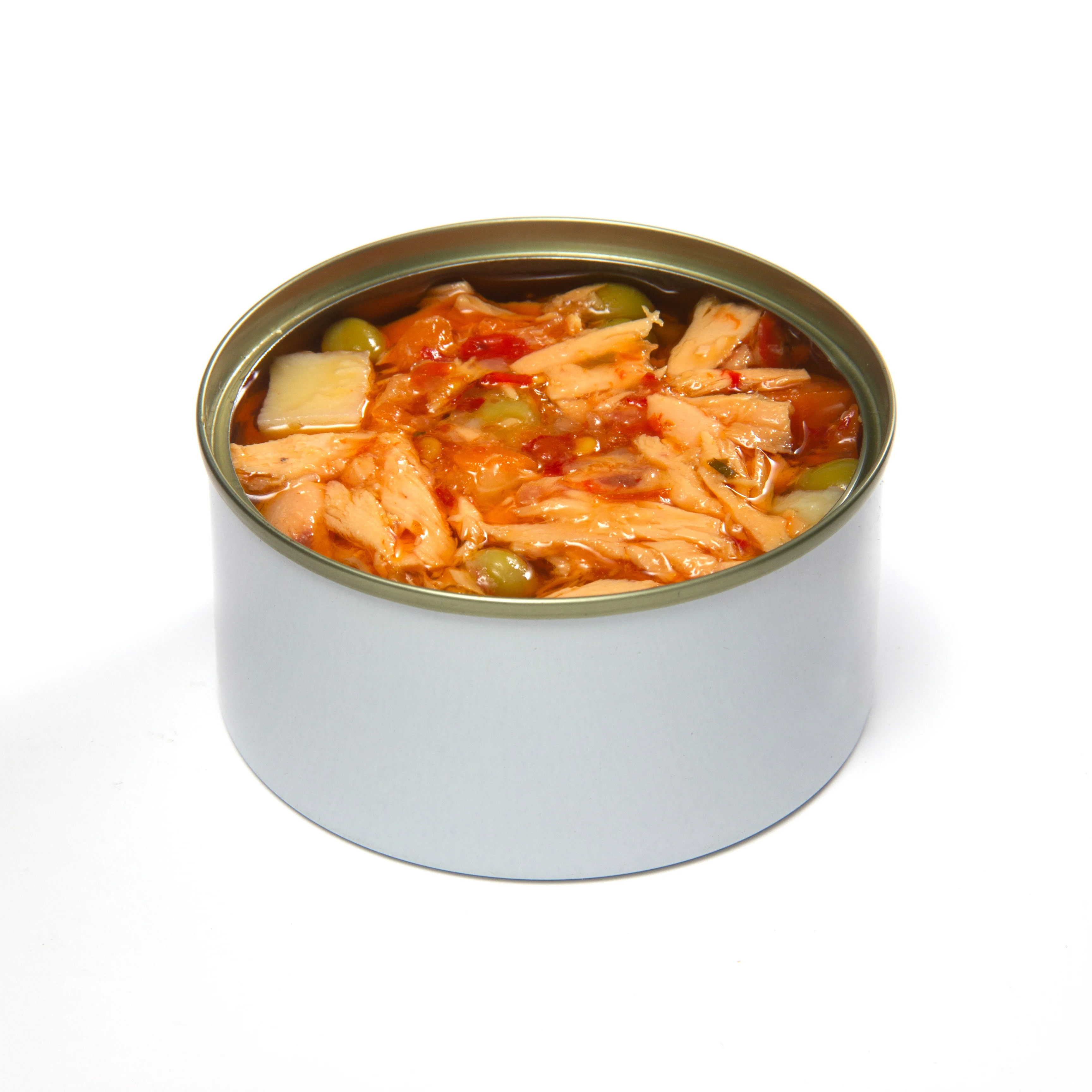 
Fengsheng Delicious Canned Seafood Canned Yellowfin Tuna Fish with Vegetables in Oil 