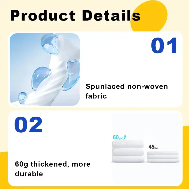 Disposable thick plant-based beauty cleaning Deodorant dog wipes Cat pet cleaning gloves Paw and butt wipes