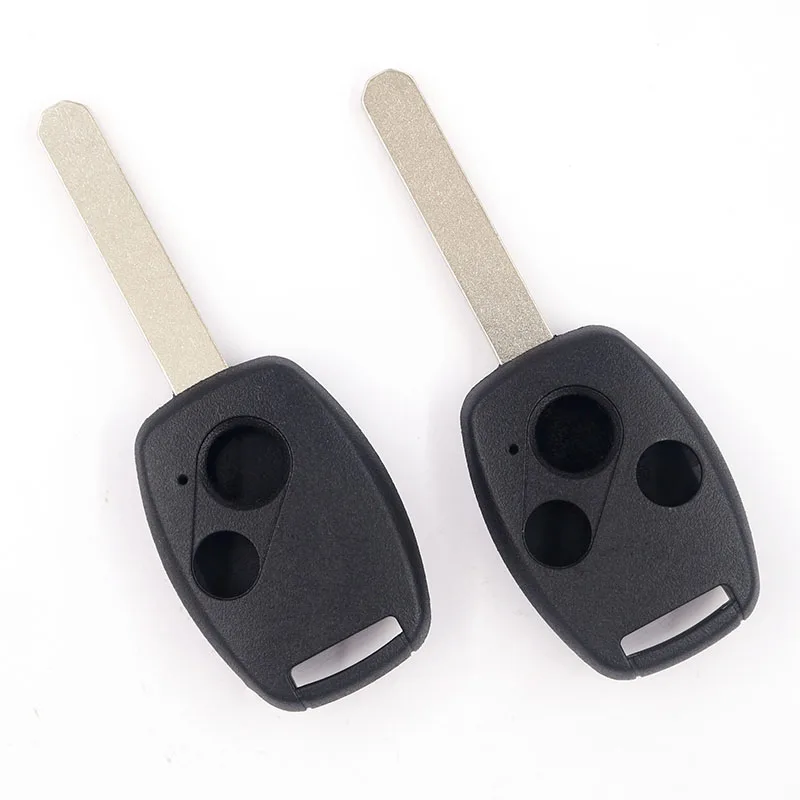 Replacement Car Key Shell Case 2-3 button Remote Key Fob with Uncut Blade Fit for Honda Accord Civic CR-V Pilot
