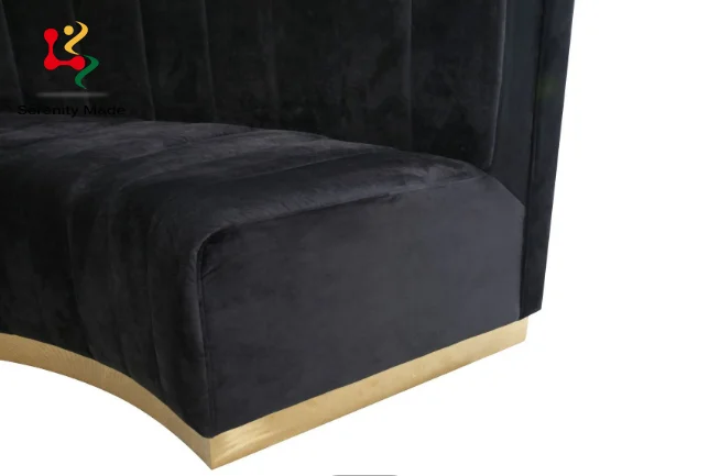 Modern nightclub restaurant velvet booth seating club furniture booths