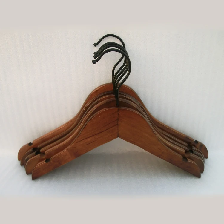 manufacturer wholesale high quality custom Free Sample hot selling round head women white wood hangers for clothes