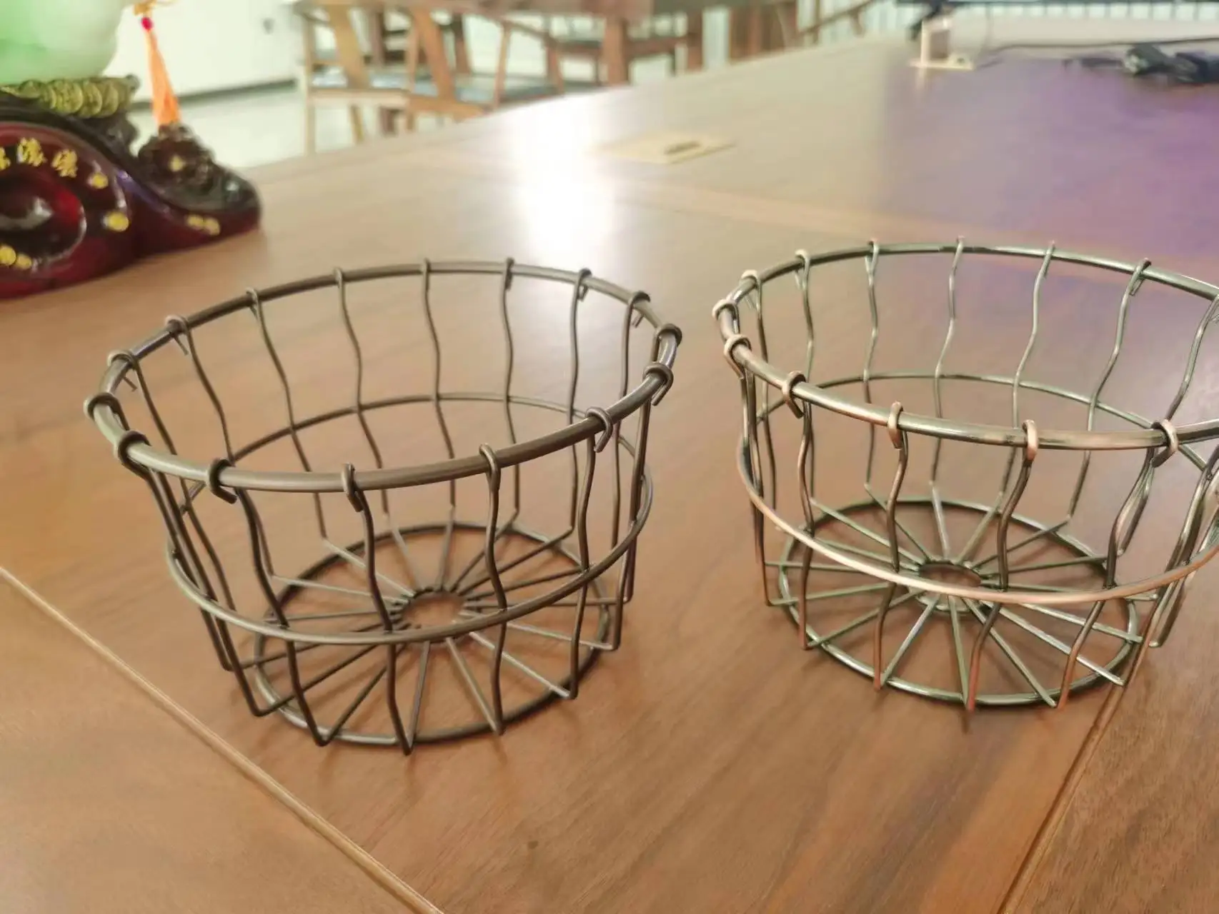 Factory Customized Size 304 /316SS Wire Mesh 50mm 150mm Basket Steel Metal Tray / Basket