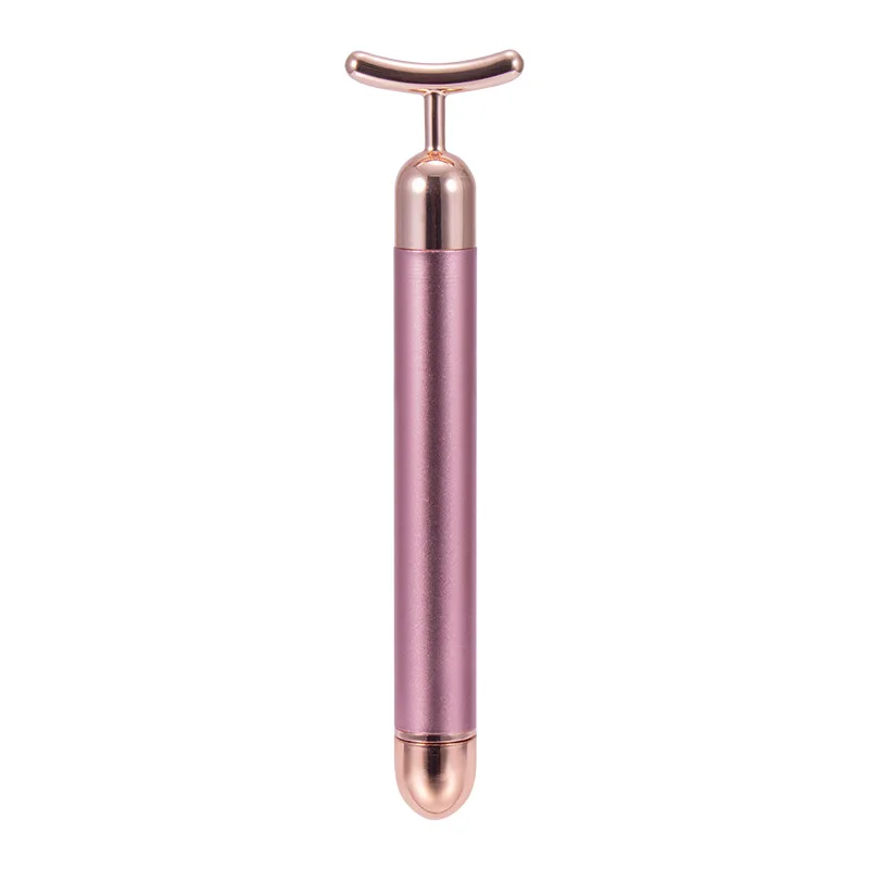 Manufacturer rose quartz jade roller vibrating facial massage roller beauty products wholesale
