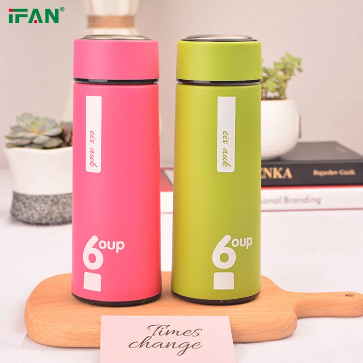 Customized Double Wall Glass Water Bottle Student Portable Drinking Water Bottle