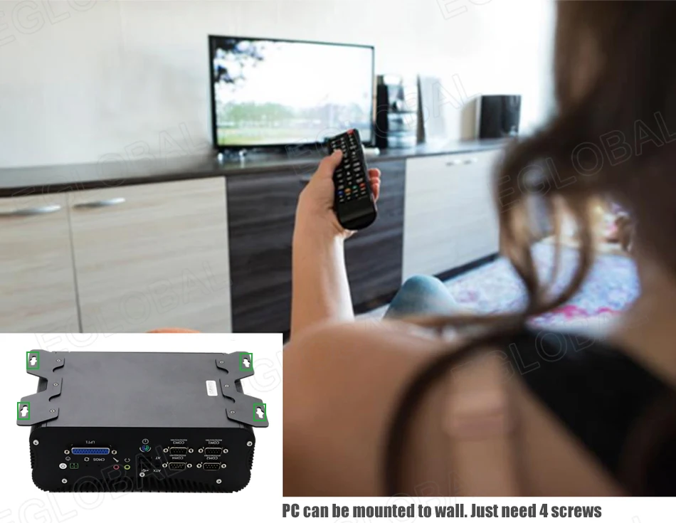 Fanless Industrial Mini Computer 10th Gen Core i5/i7 Portable Desktop 6*RS232 COM 2*RJ45 VGA HD Win10/Linux Industrial Mini PC