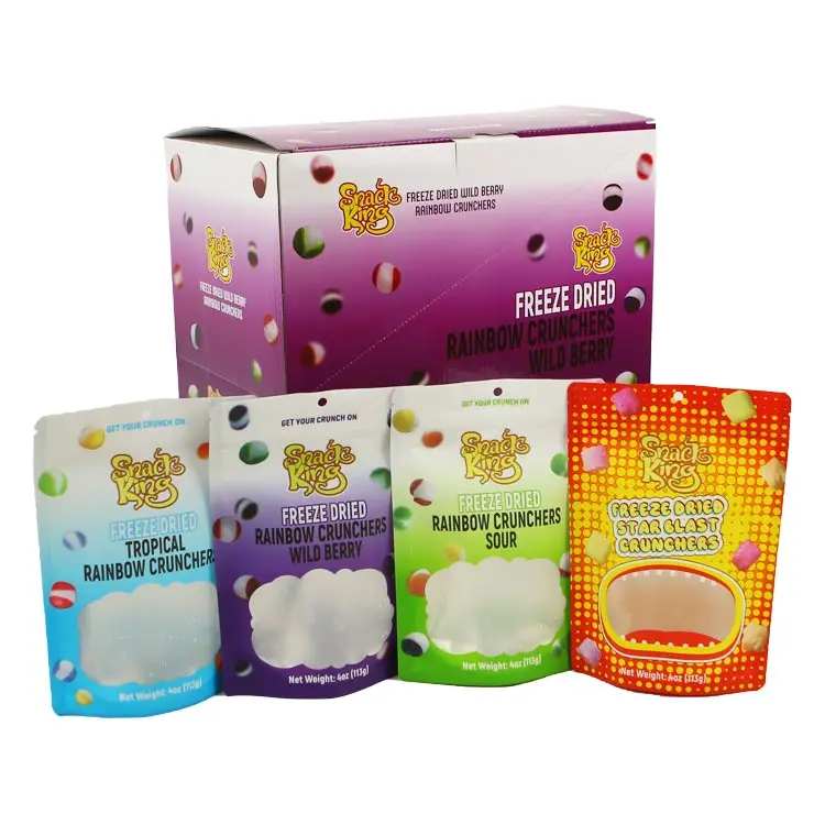 Custom Printed inside printing spot uv holographic cardboard paper box for 3.5g packaging cereal mylar bags with box