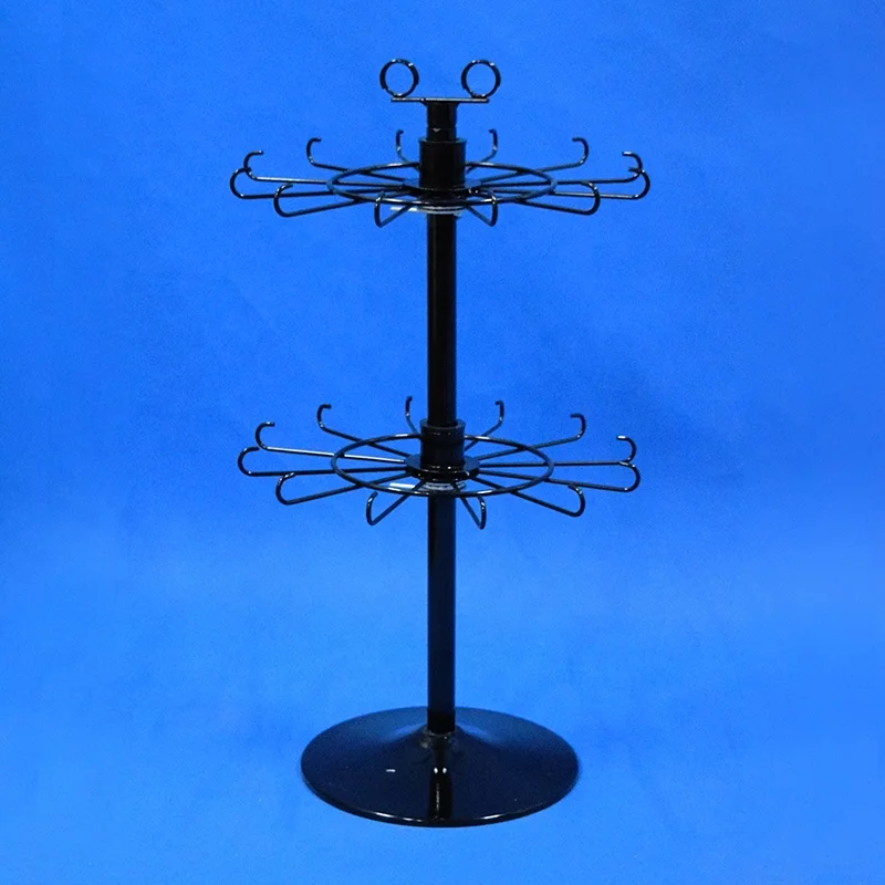 custom steel store fixture Table rack electronics blister package Products Hanging Pegs revolving Stand metal Retail Display