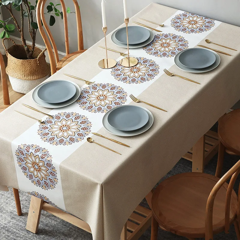 Nappe De Table Plastique Wholesale Dining Plastic Table Cover Printed Plastic Tablecloth Pvc Table Cloth Cover Pvc