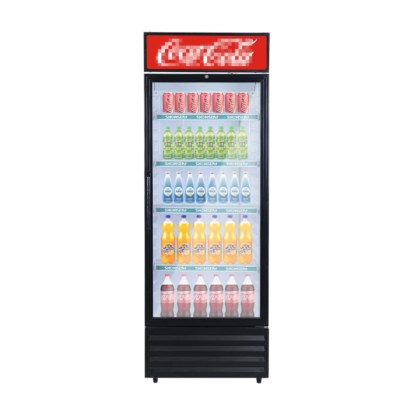 Quality Assurance LC-380 Snowsea Custom Upright Freezer For Supermarket Commercial Upright Freezer Showcase