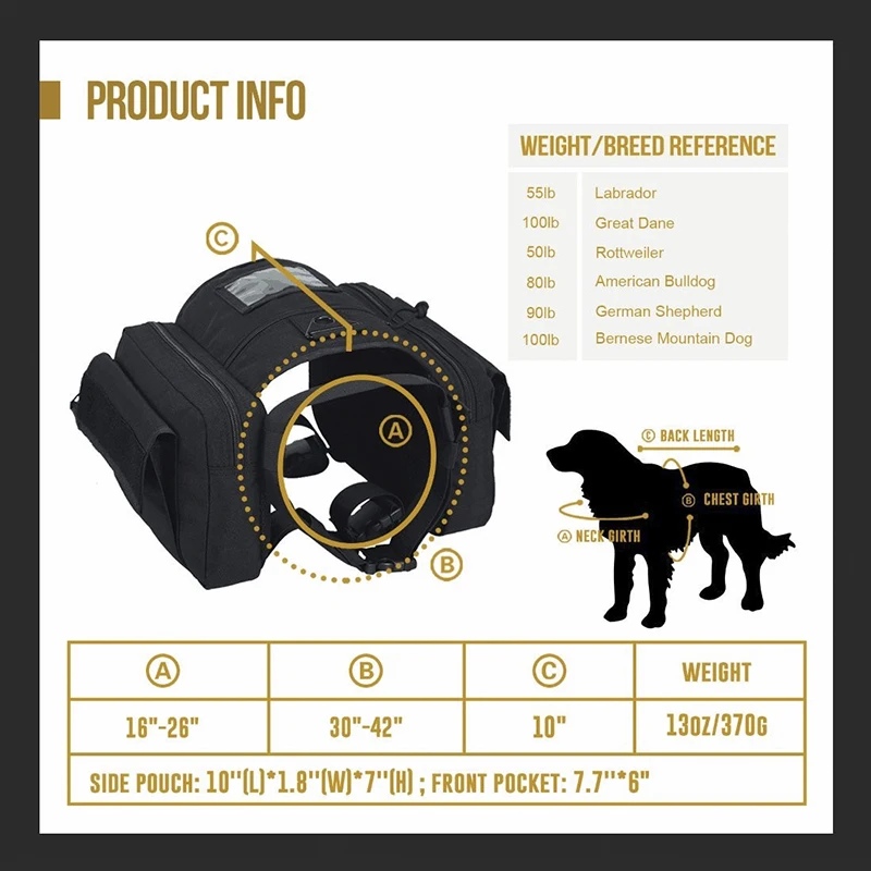 Rucksack cotton canvas dog saddle backpack,Travel camping canvas saddle bag military tactical dog harness