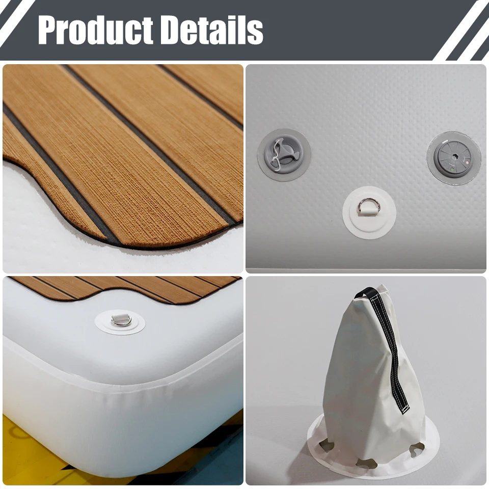 Custom Inflatable Heavy Load Portable Yacht Sea Sup Paddle Board Jet Ski Water Prices Dock Swim Platform Floats Floating Dock