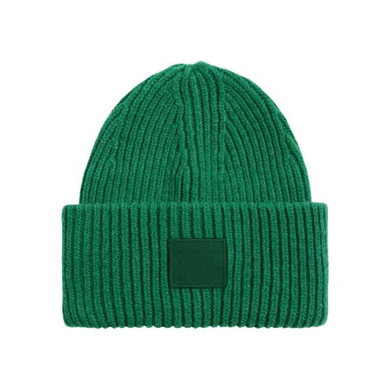 Autumn Winter Warm Thicken Cute Cashmere Hemming Knitted Hats Smiley Face Merino Wool Beanie For Women