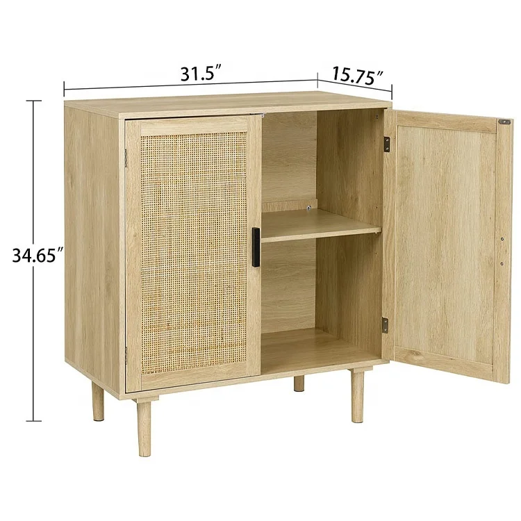 Столовая, оптовая продажа, буфетный шкаф в деревенском стиле с декоративными дверцами из ротанга для кухни