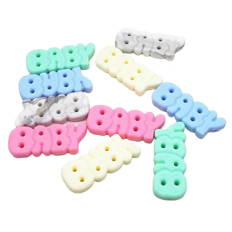 Wholesale Clips Dummy Holder Food Grade DIY Pacifier Chain Accessories Baby Silicone Beads For Jewelry
