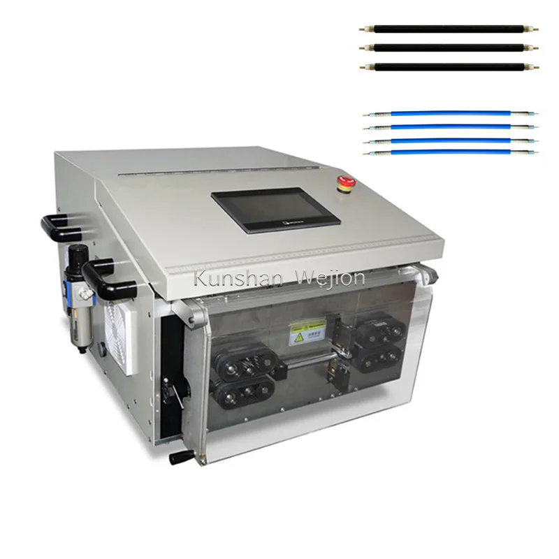 CS Fully automatic coaxial wire stripping machine perfectly cut the braided mesh layer without damag