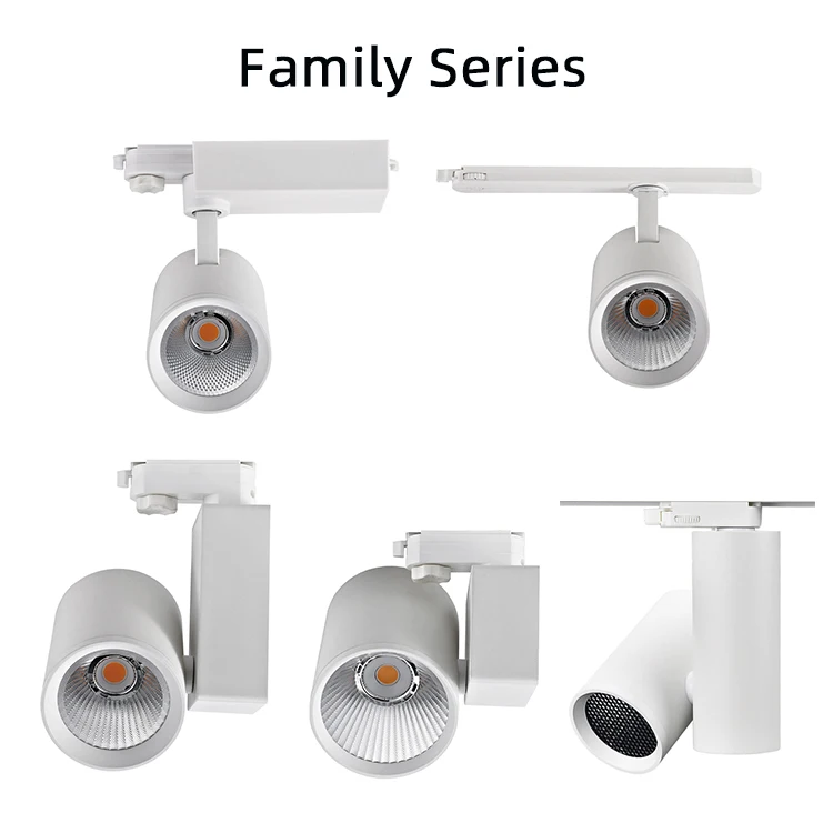 RONSE Europe Anti-dazzle 20w Dimmable Led Track Lighting Good Price Light Ceiling Rails 30w 40w