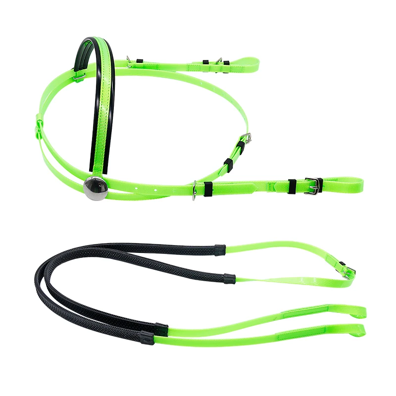 Factory Wholesale Pvc Bridle And Rein Racing Horse