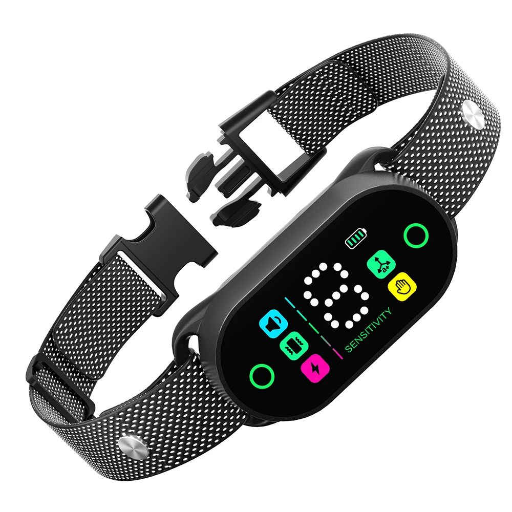 Anti Bark Collar 8 Adjustable Sensitivity Large Medium Small Beep Vibration Harmless E-shock Smart Dog Barking Collar