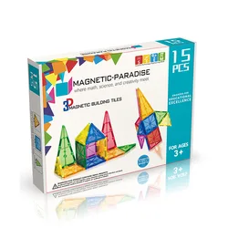 Kids toys 2022 Strong magnet 100pc Magnetic building blocks Construction Toys magnetic tiles set Open-ended Toys
