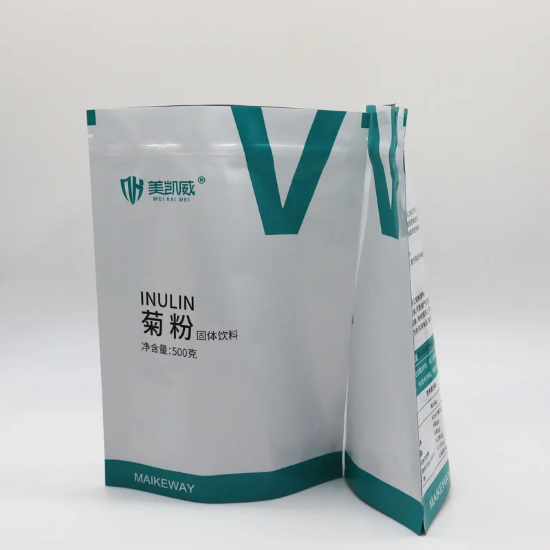 Custom Moisture Proof Seal Glossy Finished Sealing Pouch foil Zipper Bag for powder