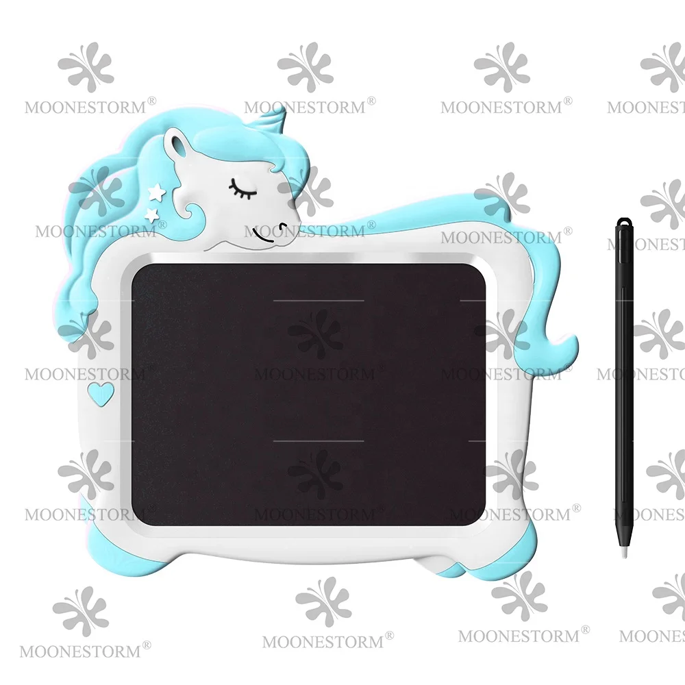 Cartoon Unicorn Toy for Preschool Kids Drawing Tablet Erasable LCD Writing Tablet 10 Inch