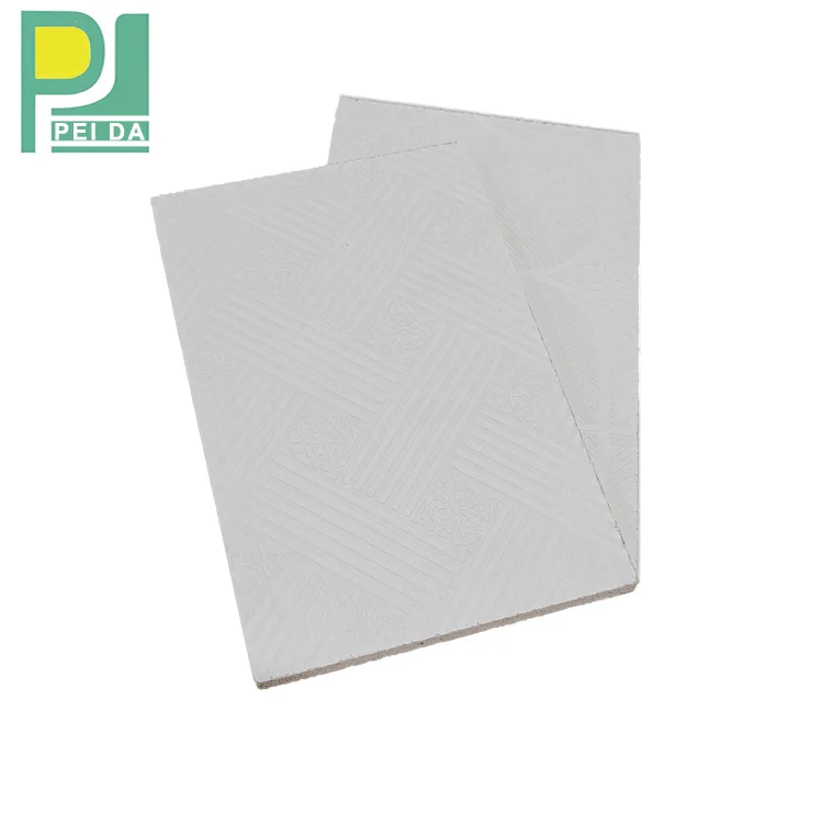 Hanging Ceiling Veneer Gypsum Ceiling Board Panels For Residential