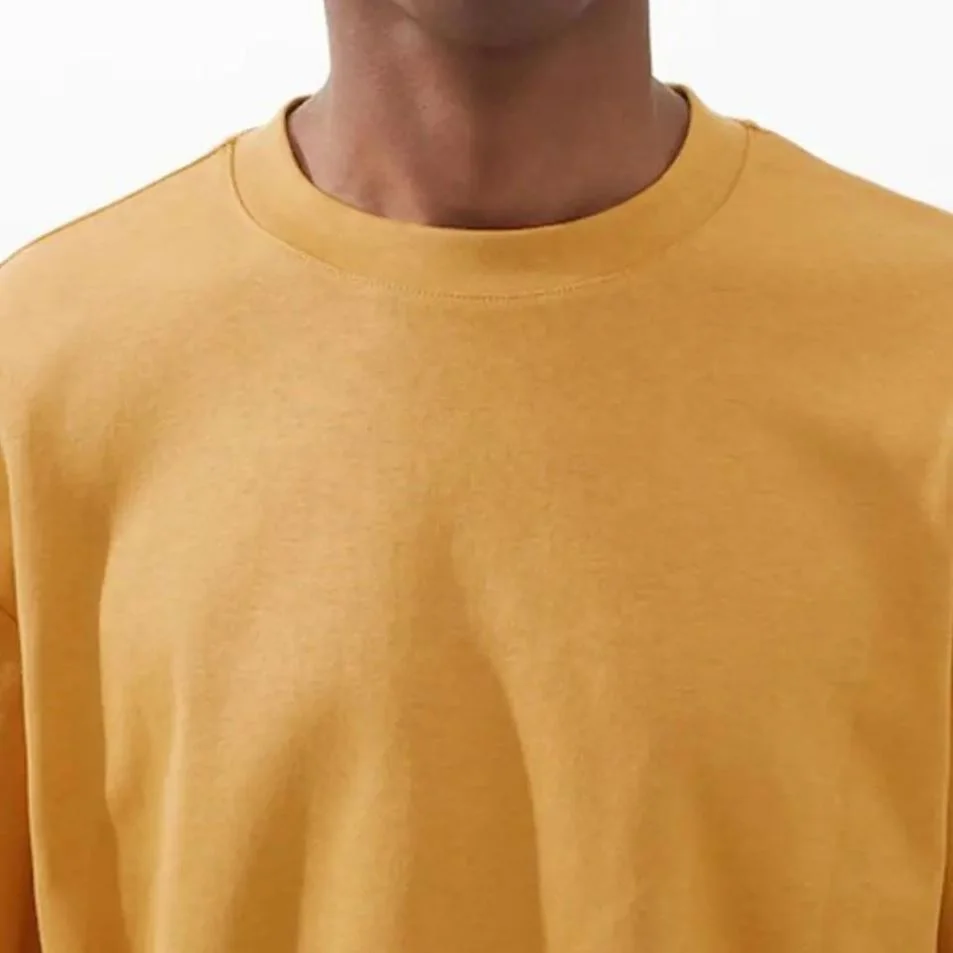 Free Sample 240 Gsm Dtg Custom Plain T-Shirt For Men Printing Plain Oversized Heavy Weight 50/50 Cotton And Polyester T Shirt
