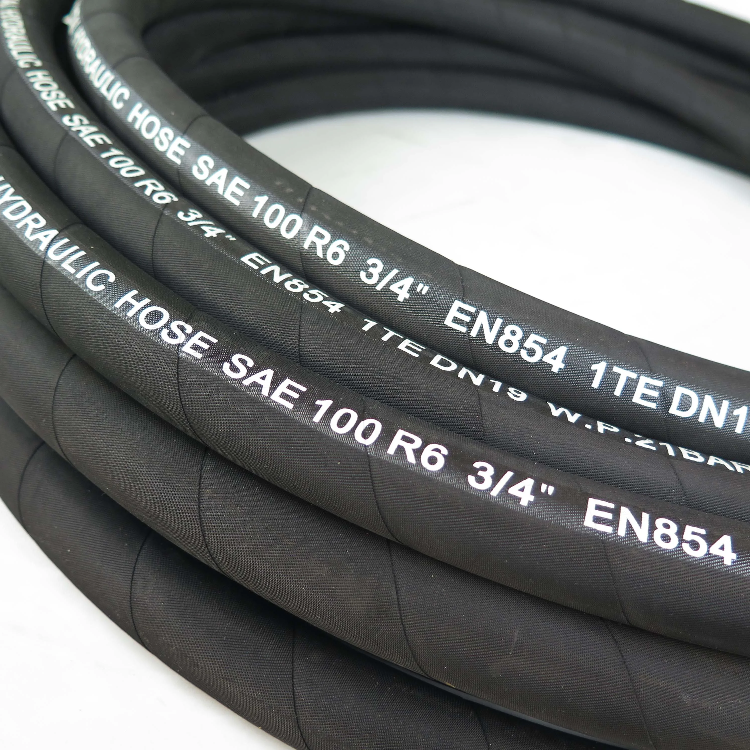 Heat Oil Aging-Resistant Wrap Surface Black Diesel Submersible An6 Braided Fuel Hose