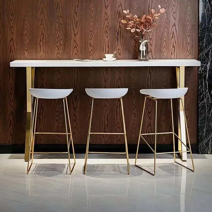 Commercial furniture Modern light luxury  China Supplier marble pub Kitchen Restaurant  dining bar Table