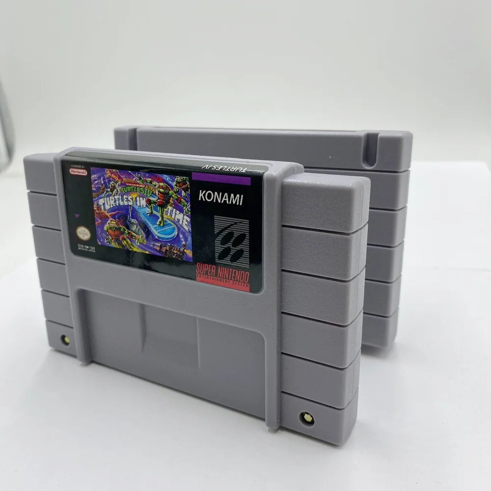 Turtles IV Turtles in Time SNES 16-Bit Game Cartridge