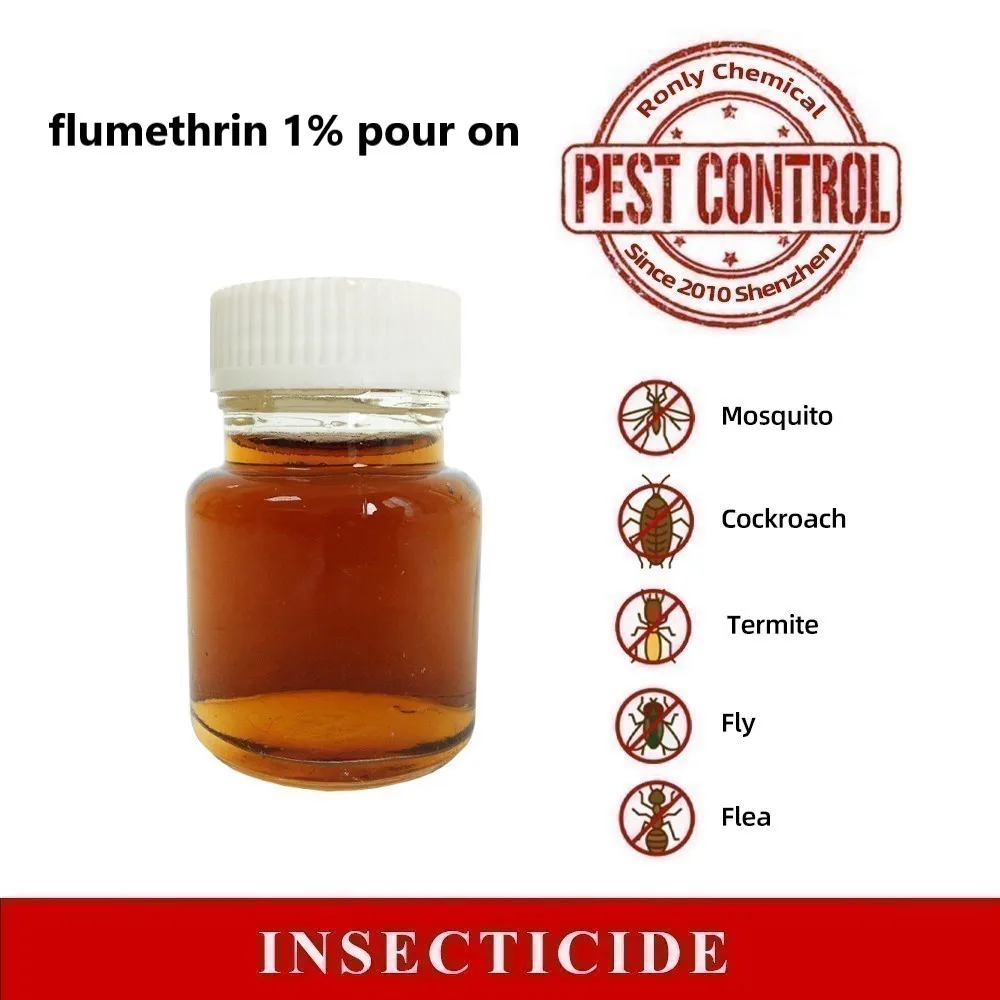 flumethrin 1% pour on liquid solution for bee strips ectoparasite animal body surface treatment insecticide