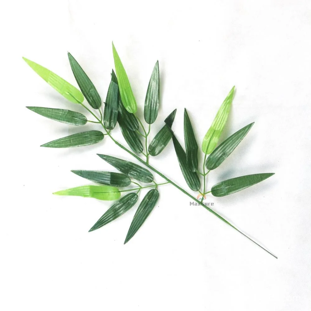 Plastic Artificial Palm Leaf Bamboo Leaf Fabric Artificial Bamboo Leaves