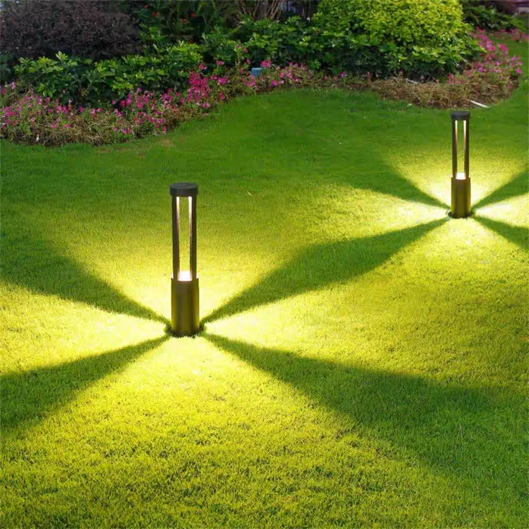 hot sale modern decorative lawn yard bollard waterproof IP65 220v outdoor led garden light with 10w COB LED