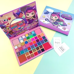 Factory wholesale 51 color cute eye shadow pearlescent matte sequins high gloss blush high color eye shadow plate